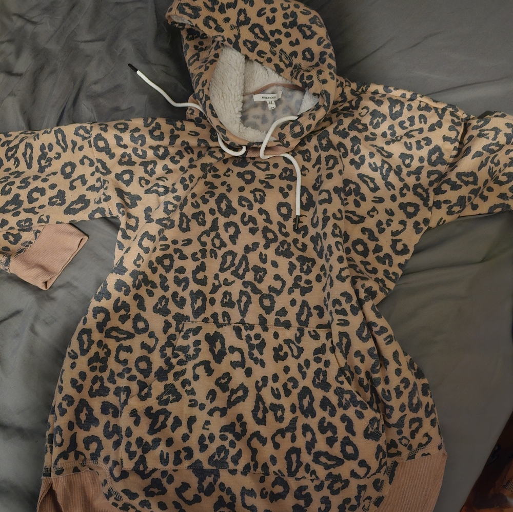 Maurices cheetah hoodie